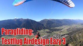 Paragliding: Testflug Airdesign Eazy 3 im Gailtal / Carinthia / Austria