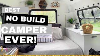 SHUTTLE BUS CAMPER CONVERSION FULL TOUR - NO BUILD!