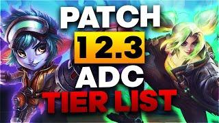 UPDATED ADC TIER LIST PATCH 12.3 - Climbing to Master with Tristana! | The Best ADCs To Climb With