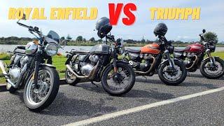 ROYAL ENFIELD VS TRIUMPH GROUP RIDE | Can The Enfields Keep Up?