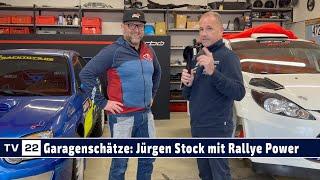 Garagenschätze: Jürgen Stock mit seinem Rallye Subaru und seinem Ford Fiesta Prototyp für Bergrennen