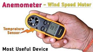 Anemometer - Wind Speed Meter / Air Flow Meter Test Review || How to Measure Air Velocity