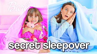 We Had A SECRET Sleepover But In ONE COLOR | Fizz Sisters