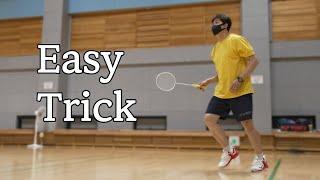 Everyone's Badminton Trick Shot  "That easy?"