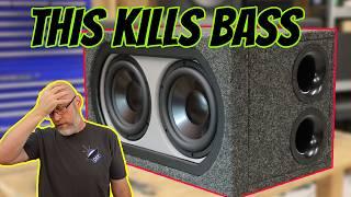 Here is why your subs don't bump!  They are out of phase!