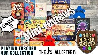 EP 39: the J's (all) Playing through our collection: A board game challenge