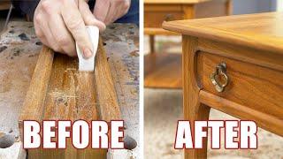 Thrift Store Score! | Refinishing Solid Walnut Mid Century Tables | Furniture Restoration