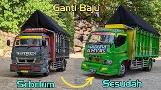 MAKIN KEREN !!! PROSES GANTI CAT LIVERY MINIATUR RC TRUK MADURA ASYIK