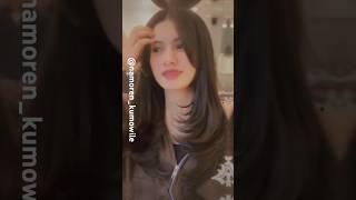 Keren gaya rambut Mala  Habis live langsung ke salon ya Mal  Kira2 Mala mau kemana ya? #shorts