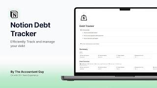 Notion Debt Tracker | Step-By-Step Tutorial (Notion Finance Templates)