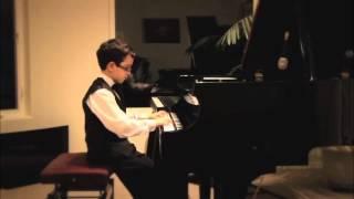 Misha Turchaninov, 8 years old, performs Variations on Russian Folk Song by D. Kabalevsky