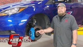 Focus ST Ford Performance Front Brake Kit Focus RS Brembo 4-Piston 2013-2018 Installation