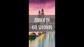 Zurich In 60 Seconds (Travel Video)  #zurich #switzerland #shorts