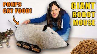 This GIANT ROBOT MOUSE Poops Cat Food!