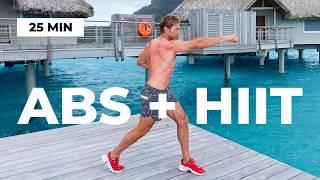 25 Min Abs + FULL BODY Cardio HIIT Workout with Cool Down  No Equipment