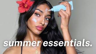 SUMMER SKIN ROUTINE | how to get glowing, glass skin & the *best* brown girl friendly sunscreen