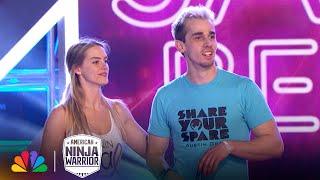 Austin Gray and Jaelyn Bennett Run the Extended Course | American Ninja Warrior Couple's Special