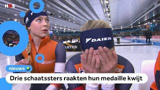 Tranen van vreugde en van verdriet tijdens WK schaatsen