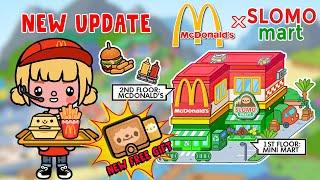 NEW UPDATE SLOMO Supermarket + McDonald's  How To Decorate Toca Boca House Ideas  Toca Life World