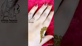 How to make henna vines or leaves || henna tutorial for beginners #shorts,tehseens henna, tais henna