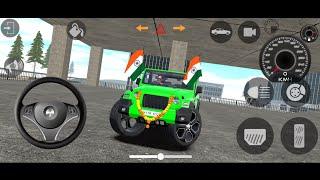 Dollar (Song) Modified  Mahindra Green Thar || Indian Car Simulator 3D || Car Game 3D || Part 1