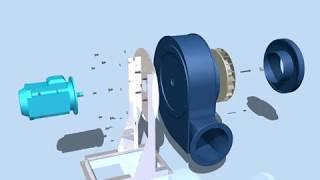 Centrifugal Fan working | Centrifugal fan animation | How Centrifugal fan works | Centrifugal blower