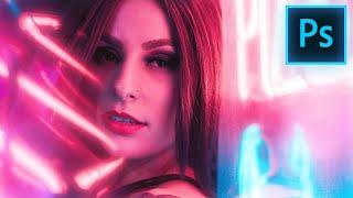 How to create DREAMY NEON GLOW in PHOTOSHOP || ORTON EFFECT