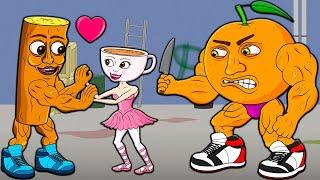 BALLERINA CAPPUCHINA FALL IN LOVE IN TUNG TUNG TUNG SAHUR! ITALIAN BRAINROT Cartoon Animation