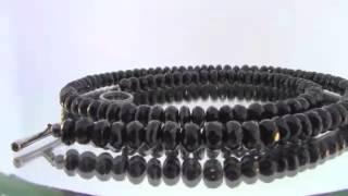 Black Spinel Black Diamond Spirit Bead Necklace by Mander Jewelry