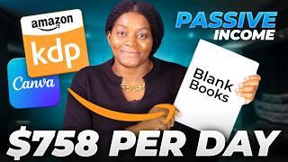 Passive Income: I Made $758.81 Selling Blank Books On Amazon KDP, here's how...