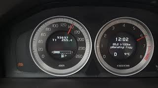 2012 Volvo S60 3.0 T6 acceleration 0-200km/h