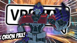 ORION PAX BECOMES A PRIME IN VRCHAT! | Funny VRCHAT Moments (Transformers One)