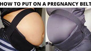 HERE'S THE TRUTH WHY I AM WEARING THIS. HOW TO PUT ON A PREGNANCY BRACE/BELT