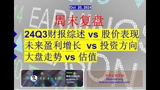 周末复盘（Oct 20)：年底和明年投资方向。市场如何看待24Q3财报？未来一年美股盈利主要增长点在哪里？股价是否高估？