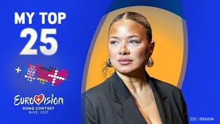  Eurovision 2025 | My Top 25 - New: 