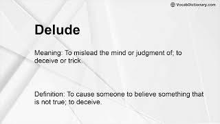Delude Meaning