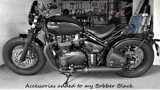 Added Accessories -Triumph Bobber Black - Colin Michael