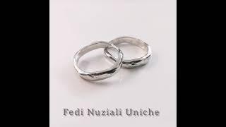 Fedi Nuziali art. 120 large oro bianco - Design Wedding Ring - oro bianco