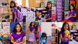 #Tiyakutty's SchoolReopeningSpecial #SchoolBagPackingSelecting #PurpleColour Only #dayinmylife