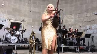 Bagpipe swing with Gunhild Carling in Central Park NY