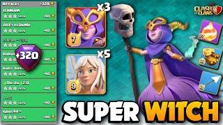 +320 EASILY Get 3 Stars  SUPER WITCH FIREBALL HEALER  TH16 Attack Strategy  Clash Of Clans