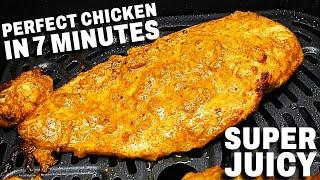 The BEST Air Fryer Chicken Breast IN 7 MINUTES | SUPER JUICY!