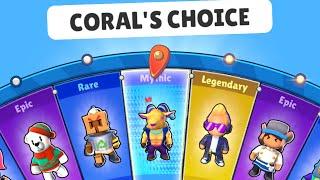 CORAL'S CHOICE WHEEL  - Stumble Guys