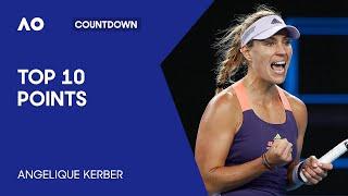 Angelique Kerber's Top 10 Points | Australian Open