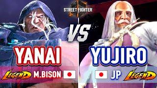 SF6  Yanai (M.Bison) vs Yujiro (JP)  SF6 High Level Gameplay