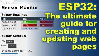 ESP32 Web page creating and updating