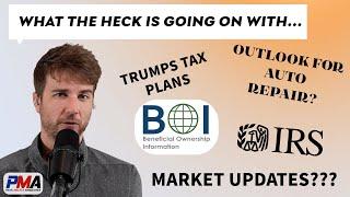 Trump's Tax plans, IRS, BOI Report, & Market Updates for Auto Repair Shops (and other businesses)