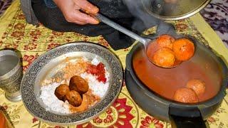 Rista | Kashmiri Wazwan Style Chicken Rista | Village Style Meat Balls | How To Make Chicken Rista |