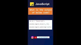 slice method in javascript | string methods  in javascript