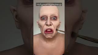 Gollum makeup transformation sfx #shorts hollymurraymakeup